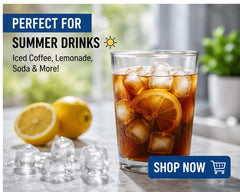 Ice Cube Tray with Lid and Bin, 48-Cube Easy Release Ice Mold | Manual Freezer Use,One-Click Press Design for Whiskey, Cocktails, Coffee