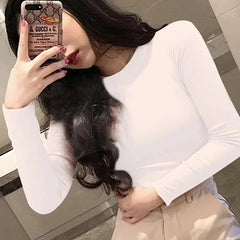 Spring Hot Sale Of The Season Women's Long Sleeve T-Shirt Korean Style