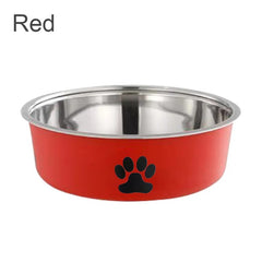 Pet Bowl Stainless Steel Dog Water Bowl with Non-Slip Rubber Base
