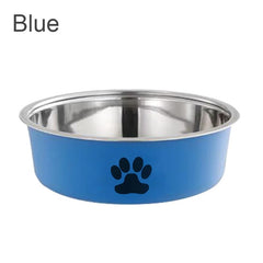 Pet Bowl Stainless Steel Dog Water Bowl with Non-Slip Rubber Base