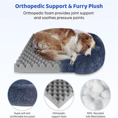Dog Bed Dog Plush Pet Bed Winter Thickened Pad Dog Sleeping Bed Sofa
