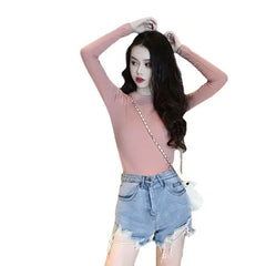 Spring Hot Sale Of The Season Women's Long Sleeve T-Shirt Korean Style