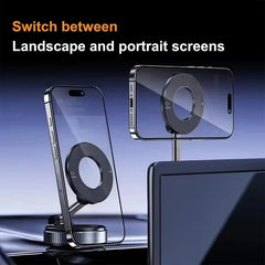 Super Strong Vacuum Magnetic Phone Holder Foldable Design 360°