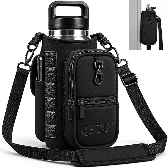 Magnetic Gym Bag & Water Bottle Holder Strong Magnetic Hold, 4-Zone Storage,