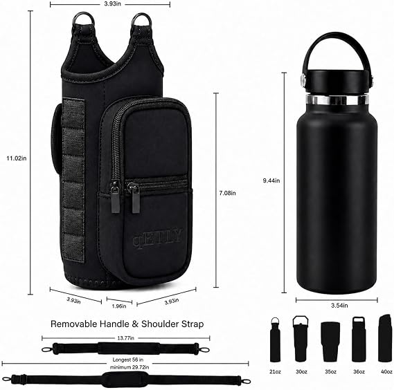 Magnetic Gym Bag & Water Bottle Holder Strong Magnetic Hold, 4-Zone Storage,