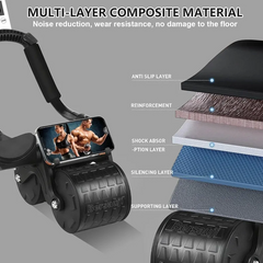 Automatic Rebound  Exercise Roller with Elbow Support