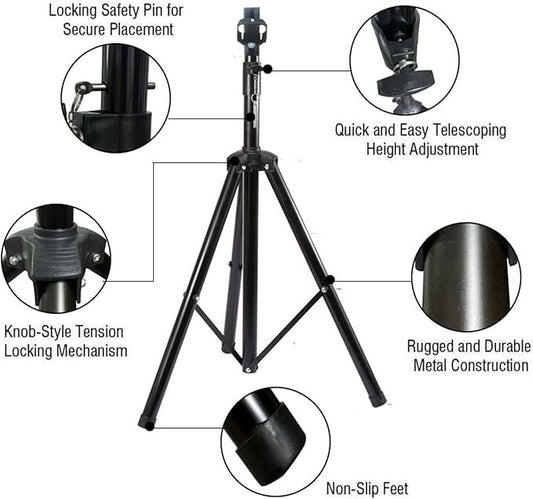 3DHologramFan Stand with Multi-Function Base, Height 39.4 to 69 Inch, 150 Pounds Load-Bearing for A Variety of 3DHologramFan