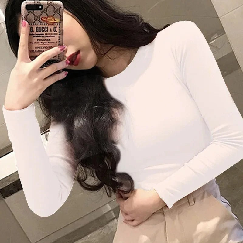 Spring Hot Sale Of The Season Women's Long Sleeve T-Shirt Korean Style