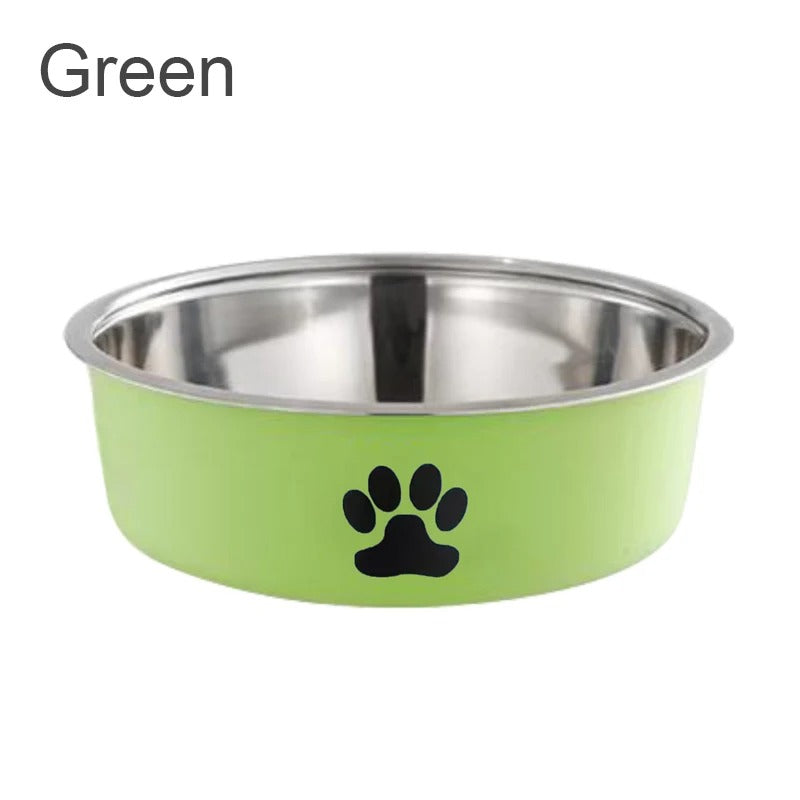 Pet Bowl Stainless Steel Dog Water Bowl with Non-Slip Rubber Base