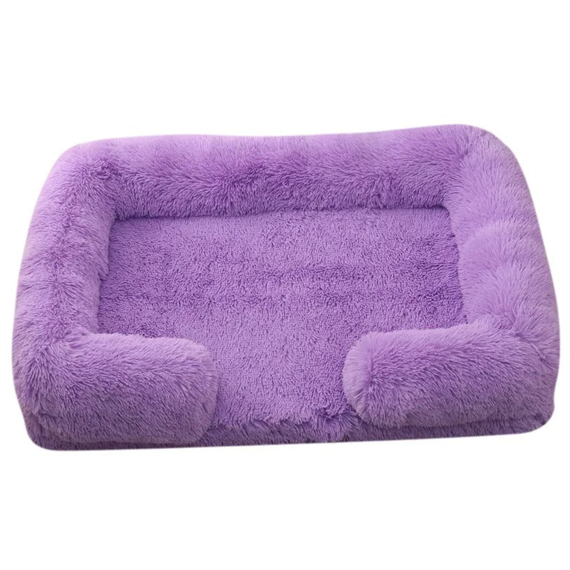 Dog Bed Dog Plush Pet Bed Winter Thickened Pad Dog Sleeping Bed Sofa