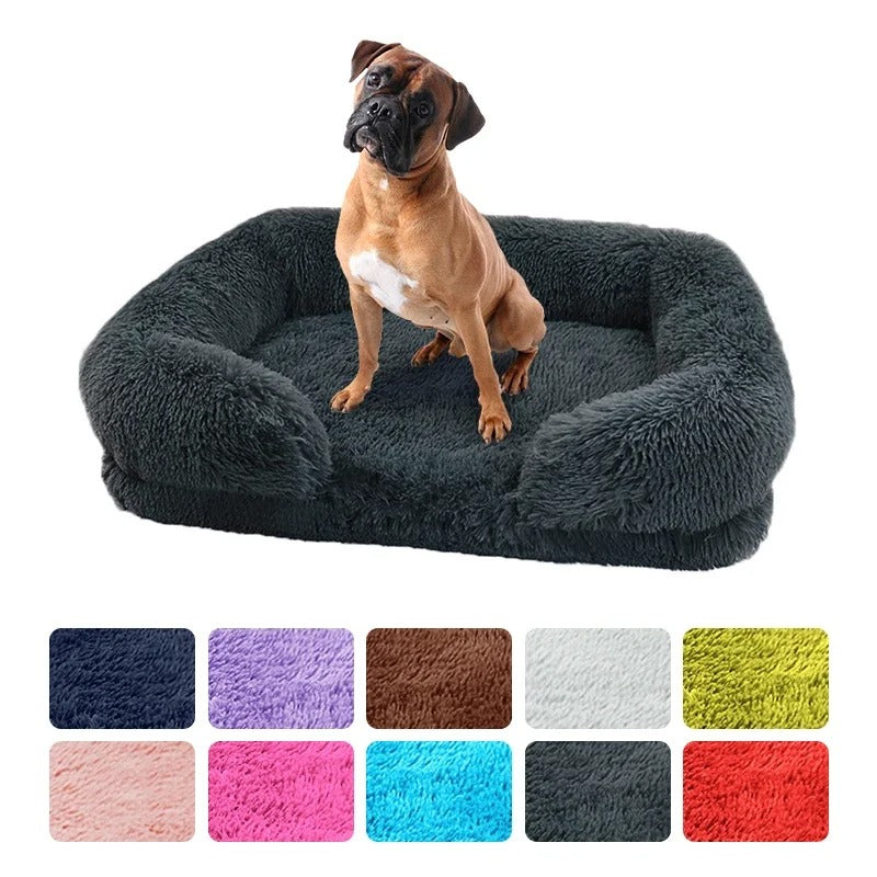 Dog Bed Dog Plush Pet Bed Winter Thickened Pad Dog Sleeping Bed Sofa
