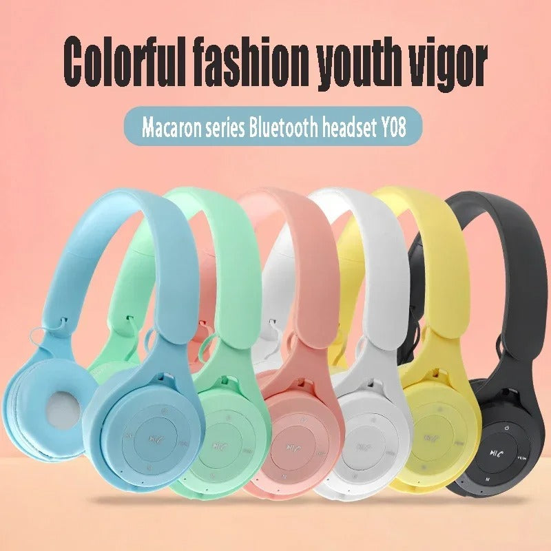 Y08 wireless Bluetooth earphones noise reduction wired Bluetooth earphones