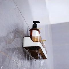 Bathroom Shelf Organizer Shower Storage Rack Black Corner Shelves Wall