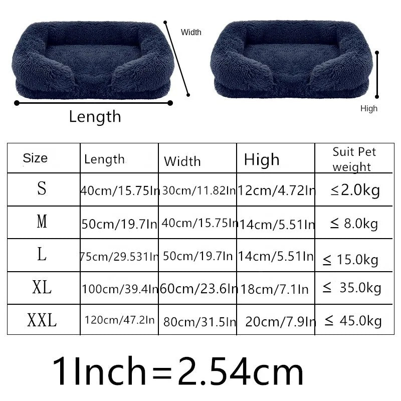 Dog Bed Dog Plush Pet Bed Winter Thickened Pad Dog Sleeping Bed Sofa