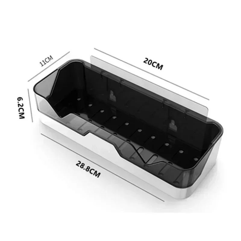 Bathroom Shelf Organizer Shower Storage Rack Black Corner Shelves Wall