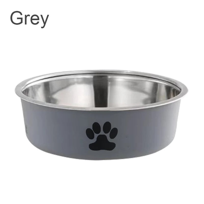 Pet Bowl Stainless Steel Dog Water Bowl with Non-Slip Rubber Base