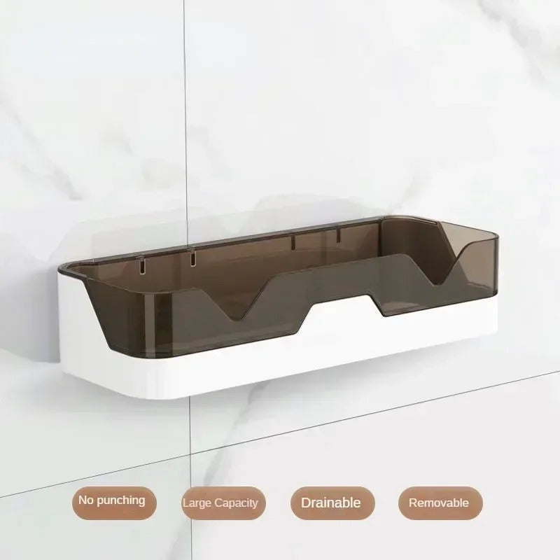 Bathroom Shelf Organizer Shower Storage Rack Black Corner Shelves Wall